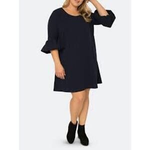 nwot standards & practices Crepe Knit Balloon Sleeve Dress size 2X